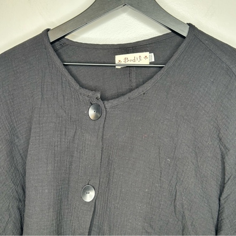 Bodil Black‎ Asymmetric Oversized Top One Size - Picture 3 of 7